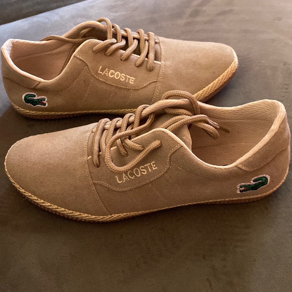 LACOSTE beige shoes